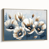 Framed canvas wall art showcasing an abstract design of gold strokes and lines, emphasizing a modern aesthetic. Perfect for contemporary home decor, this piece adds elegance and sophistication to any space.