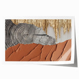 Abstract wall art print showcasing vibrant strokes and lines in bold colors, ideal for modern home decor. The design features a contemporary aesthetic, perfect for enhancing any living space.
