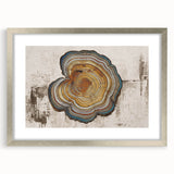 Abstract strokes and lines design in a stylish silver frame, featuring a modern art aesthetic, ideal for contemporary home decor and wall enhancement.