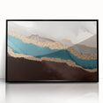Framed acrylic wall art featuring an abstract strokes and lines design in black, perfect for modern decor, showcasing a chic aesthetic and versatile style.