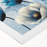 Abstract strokes and lines in vibrant colors create a modern art design on this rolled canvas, perfect for contemporary home decor. The artwork features a dynamic blend of blues, oranges, and yellows, adding a splash of creativity to any space, while the durable canvas ensures longevity. Ideal for art enthusiasts looking to enhance their interiors with stylish decor.