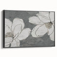 Framed wall art showcasing an abstract design of colorful strokes and lines on a black background, ideal for modern home decor. The side view highlights its sleek frame and artistic appeal.