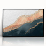 Framed abstract wall art featuring dynamic strokes and lines in black and white, designed to enhance modern decor with a sleek aesthetic. Perfect for contemporary spaces.