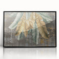 Framed abstract wall art featuring colorful strokes and lines on a black background, ideal for modern home decor. Perfect for adding a stylish touch to any room.