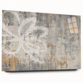 Abstract wall art featuring dynamic strokes and lines in a vibrant color palette, displayed in a sleek acrylic glass frame. Ideal for modern home decor.