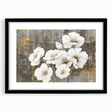 Abstract wall art featuring a modern design with vibrant strokes and lines in a black frame. Perfect for contemporary home decor to enhance any space.