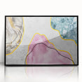 Framed abstract wall art featuring dynamic strokes and lines in black and white, perfect for modern decor. This piece adds a contemporary touch to any living space.