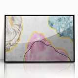Framed abstract wall art featuring dynamic strokes and lines in black and white, perfect for modern decor. This piece adds a contemporary touch to any living space.