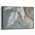 Framed canvas wall art showcasing an abstract design with bold black strokes and lines, adding a modern touch to home decor. Perfect for contemporary interiors.