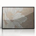 Framed wall art featuring an abstract design of colorful strokes and lines, showcasing a modern aesthetic with a black frame, ideal for contemporary home decor.