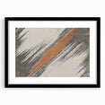 Abstract strokes and lines wall art design in a black frame with a mat, showcasing a modern aesthetic perfect for contemporary home decor. Ideal for elevating interior spaces.