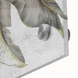 Close-up of an abstract strokes and lines wall art design in vibrant colors, showcasing a modern acrylic glass finish ideal for contemporary decor.