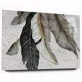 Abstract wall art design showcasing vibrant strokes and lines in a colorful acrylic glass frame, elegantly displayed with pins, perfect for modern decor.