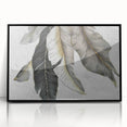 Framed abstract wall art featuring vibrant strokes and lines in shades of blue, yellow, and black, designed to enhance modern interior decor.