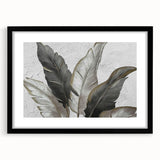 Abstract wall art featuring dynamic strokes and lines in a modern black frame, showcasing a sophisticated design ideal for contemporary decor, enhancing any room's aesthetic.