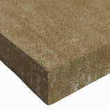 Close-up of an abstract wall art piece featuring vibrant strokes and lines in shades of blue, orange, and yellow, printed on stretched canvas for a modern decor accent.