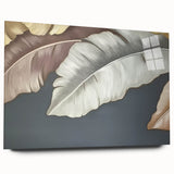 Abstract wall art featuring colorful strokes and lines in vibrant hues, displayed in an elegant acrylic glass frame, showcasing a modern design aesthetic suitable for contemporary decor.
