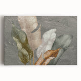 Abstract canvas wall art featuring vibrant strokes and lines in blue, orange, and yellow hues, perfect for contemporary home decor and artistic expression.