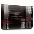 Abstract wall art showcasing vibrant strokes and lines in bold colors, displayed in a sleek acrylic frame, ideal for modern home decor. This piece adds a contemporary touch to any space.