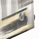 Abstract strokes and lines design in vibrant colors on acrylic glass, showcasing fluid shapes and patterns, ideal for modern art decor and interior design.