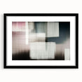 Abstract strokes and lines design wall art framed in black, showcasing contemporary artistic style with a matte finish, ideal for modern home decor.