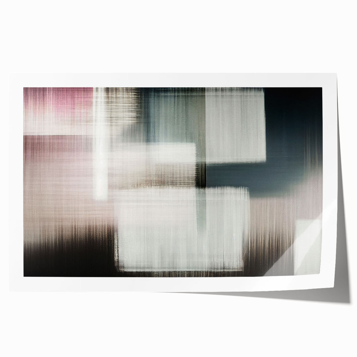 Abstract wall art print showcasing dynamic strokes and lines in vibrant colors, perfect for modern decor. Ideal for enhancing living spaces with a contemporary touch.