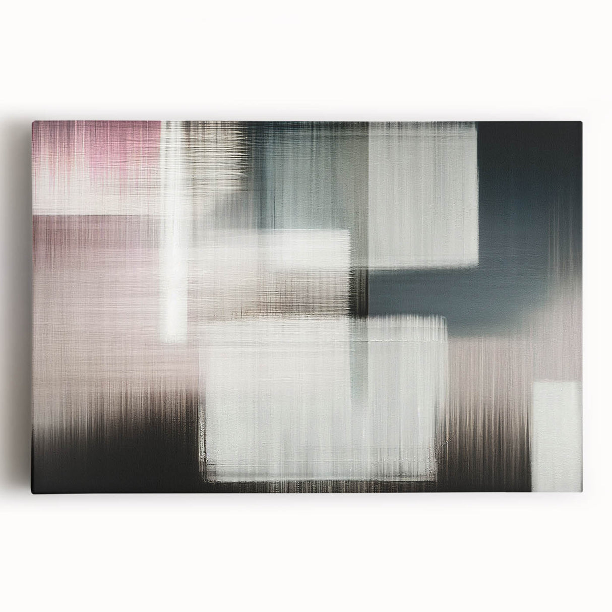 Abstract canvas wall art featuring dynamic strokes and lines in vivid colors, perfect for modern decor. The design blends artistic flair with contemporary style, ideal for enhancing living spaces.