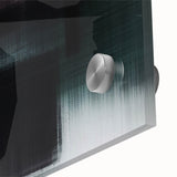 Abstract wall art design featuring vibrant strokes and lines in a close-up view, showcasing a modern acrylic glass finish that enhances colors and textures. Perfect for contemporary decor, this piece adds a dynamic touch to any space.
