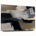 Abstract wall art featuring dynamic strokes and lines in vibrant hues of blue, yellow, and red, displayed in a sleek acrylic frame with mounting pins. This contemporary design enhances modern interiors, perfect for art enthusiasts seeking unique decor.