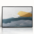 Framed black acrylic wall art featuring an abstract design of colorful strokes and lines, perfect for modern home decor. Ideal for adding a vibrant touch to any space.
