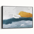 Framed abstract wall art featuring dynamic strokes and lines in a striking black design, showcasing modern aesthetics suitable for contemporary home decor.
