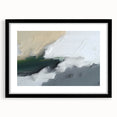 Abstract strokes and lines design wall art in a black frame with matting, showcasing a modern aesthetic suitable for contemporary decor. Ideal for living rooms or offices.