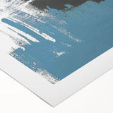 Abstract rolled canvas wall art showcasing vibrant strokes and lines in bold colors, perfect for modern home decor. Ideal for adding a contemporary touch to any living space.