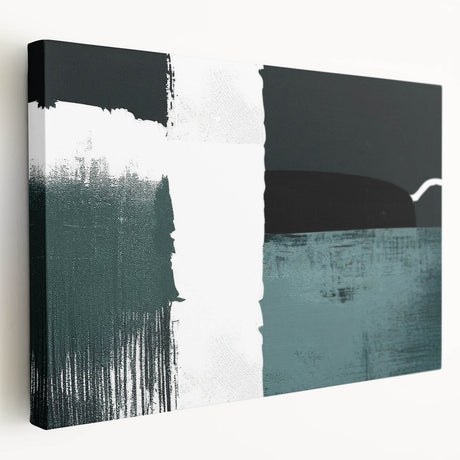 Abstract wall art featuring colorful strokes and lines on stretched canvas, showcasing a modern design in vibrant hues, ideal for contemporary decor.
