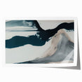 Abstract wall art print featuring dynamic strokes and lines in vibrant colors, ideal for modern home decor. This rolled design enhances any space with its artistic flair.