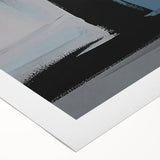 Abstract canvas art showcasing vibrant strokes and lines in shades of blue, orange, and yellow, perfect for modern home decor. Ideal for art enthusiasts seeking unique wall design.