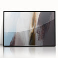 Framed abstract wall art featuring dynamic strokes and lines in black and white, adding a modern touch to home decor. Perfect for contemporary spaces or art enthusiasts.