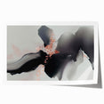 Abstract wall art print showcasing vibrant strokes and lines in shades of blue, orange, and yellow, rolled for easy shipping and display. Perfect for modern home decor.