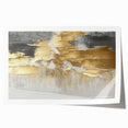 Abstract wall art print showcasing dynamic strokes and lines in vibrant colors, ideal for modern décor and artistic expression, rolled for easy framing.