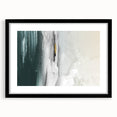 Abstract wall art featuring a modern design of bold strokes and lines in a black frame with a mat, adding a contemporary touch to any space. Ideal for stylish home decor.