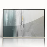 Framed wall art showcasing an abstract design of colorful strokes and lines in a modern aesthetic, featuring a sleek silver frame that enhances its vibrant composition. Perfect for contemporary home decor, this artwork adds a dynamic touch to any space.