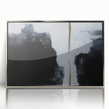Framed wall art featuring an abstract design of colorful strokes and lines, set in a sleek silver frame, perfect for modern home decor. The vibrant colors and dynamic composition add a contemporary touch to any space, making it an ideal centerpiece for stylish interiors.