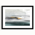 Abstract wall art featuring strokes and lines in a modern design, framed in black with a mat, adding a contemporary touch to any home decor. Perfect for enhancing living spaces.