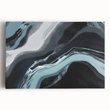 Abstract strokes and lines design wall art on stretched canvas, showcasing vibrant colors and dynamic patterns, perfect for modern home decor. Ideal for adding a creative touch to any living space.