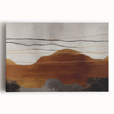 Abstract strokes and lines in vibrant colors create a contemporary wall art piece, featuring a textured canvas design perfect for modern home decor.