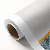 Abstract strokes and lines design wall art on rolled canvas, showcasing vibrant colors and modern artistic flair, perfect for contemporary home decor.