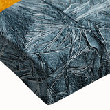 Vibrant abstract strokes and lines design on stretched canvas wall art, showcasing a rich blend of colors and textures, ideal for modern home decor.