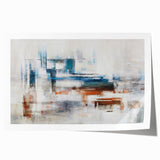 Abstract wall art print showcasing dynamic strokes and lines in vibrant colors, perfect for modern home decor. Ideal for living rooms and creative spaces.