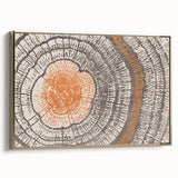 Framed abstract wall art featuring gold strokes and lines on a textured canvas, showcasing an elegant design perfect for modern decor.