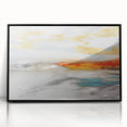 Framed wall art featuring an abstract design of colorful strokes and lines in a modern style, displayed with a sleek black frame for contemporary decor. Ideal for enhancing living spaces or offices, this eye-catching piece adds vibrancy and artistic flair to any interior.